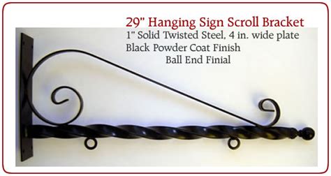 black metal hanging sign bracket|mounting brackets for signs.